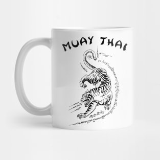 Muay Thai Tiger Sak Yant Tattoo Kickboxing Thailand Mug